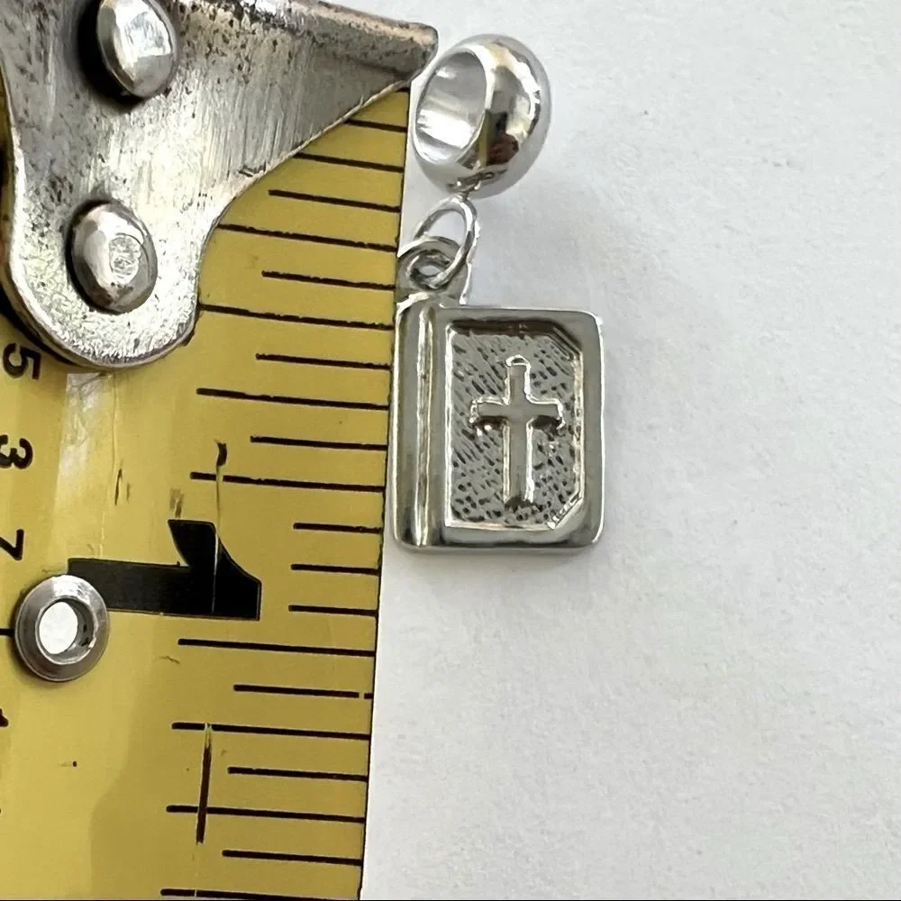 Silver Bible Charm